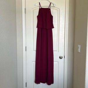 Hayley Paige Formal/Bridesmaid Dress - Burgandy